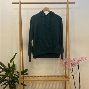 Green SO Hoodie with slitted sides